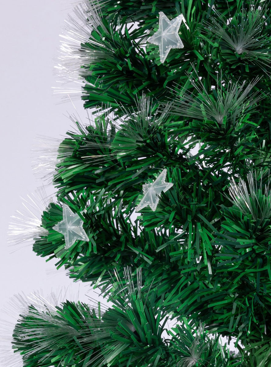 Christabelle Enchanted Prelit Rainbow Fibre Optic Christmas Tree With Stars 240cm Close Image 2