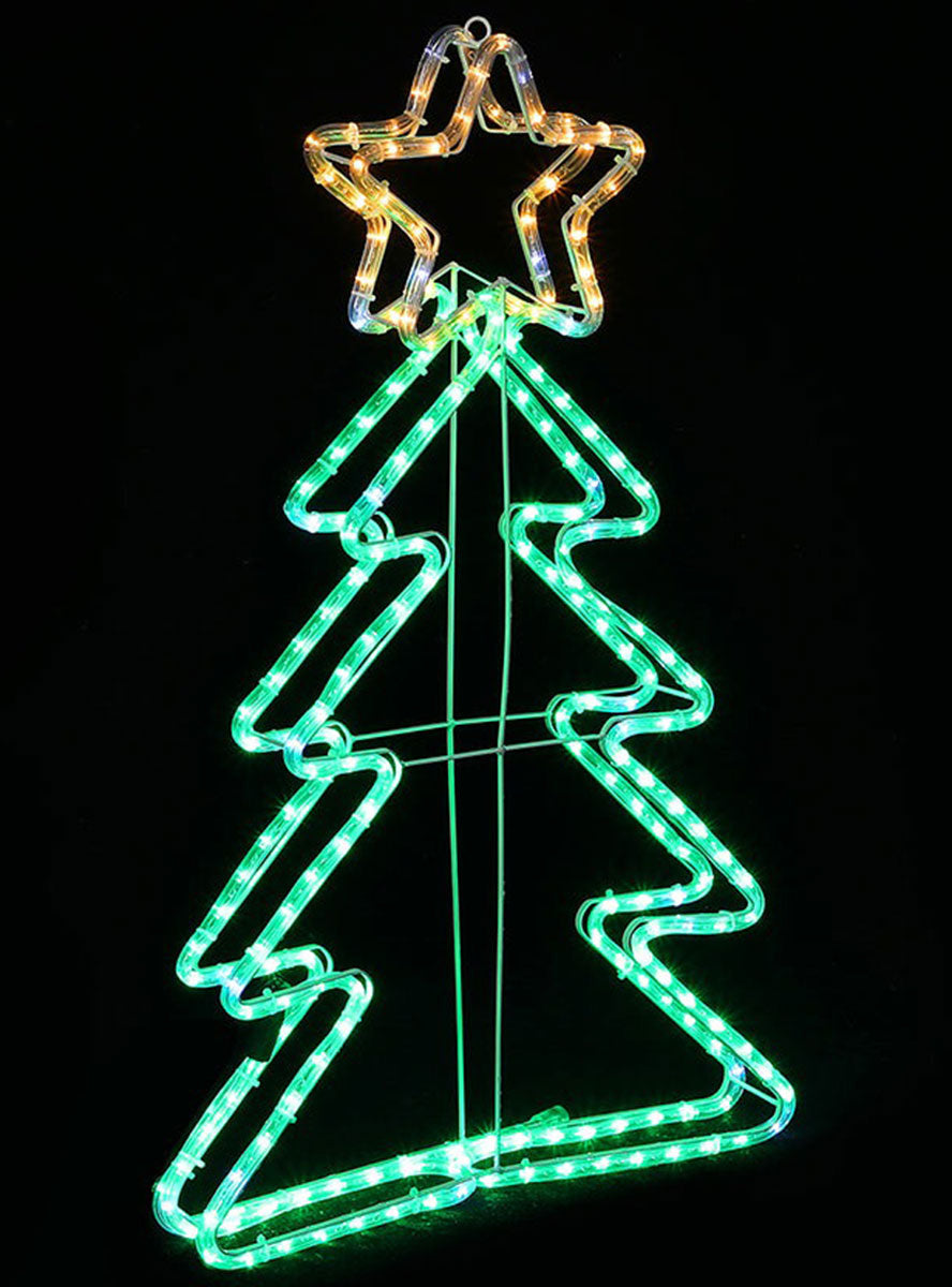 Twinkling LED Christmas Tree Rope Light Decoration - Main Image