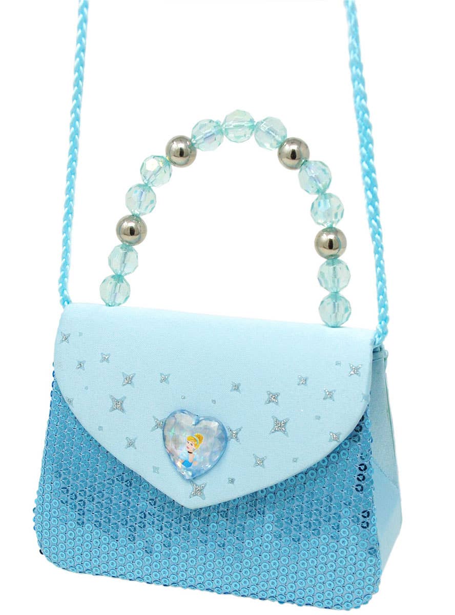 Image of Cinderella Blue Sequin Girls Deluxe Costume Bag - Alternate Image