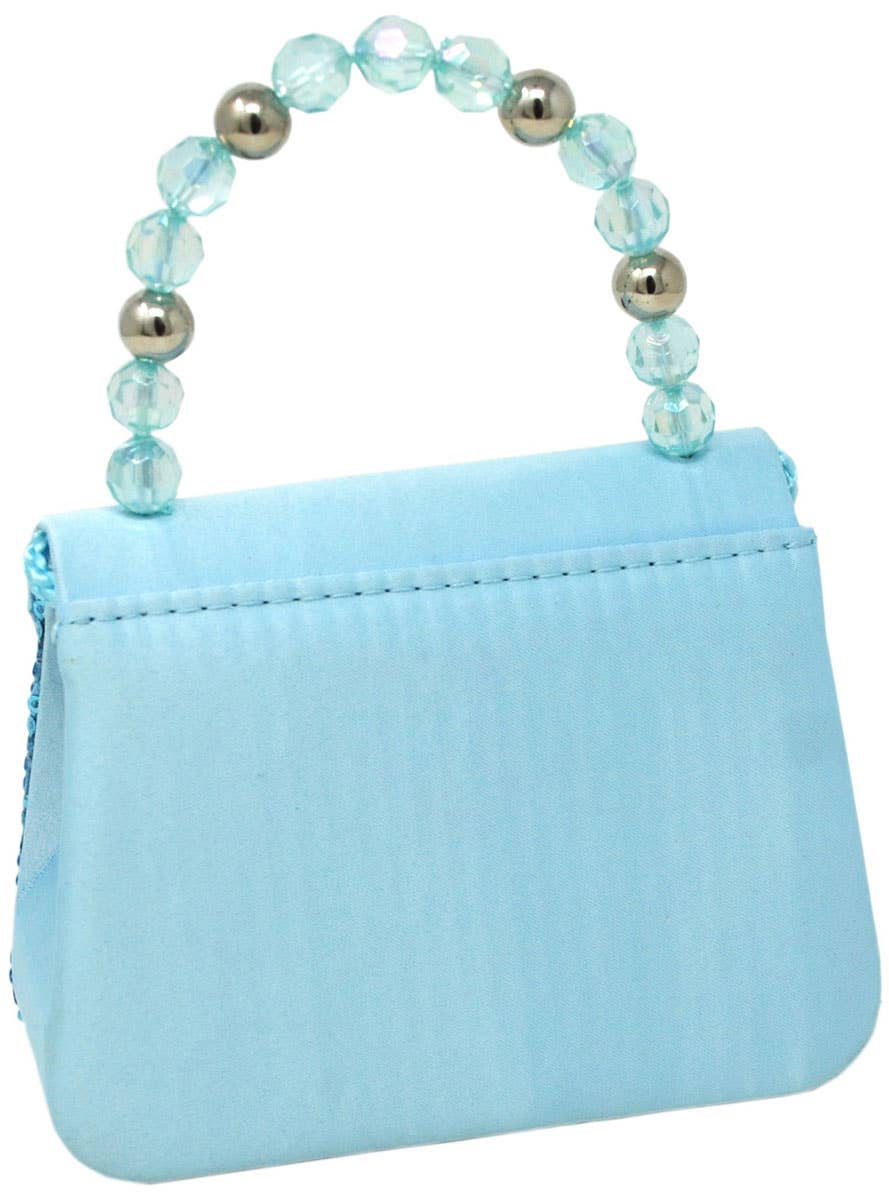 Image of Cinderella Blue Sequin Girls Deluxe Costume Bag - Back Image