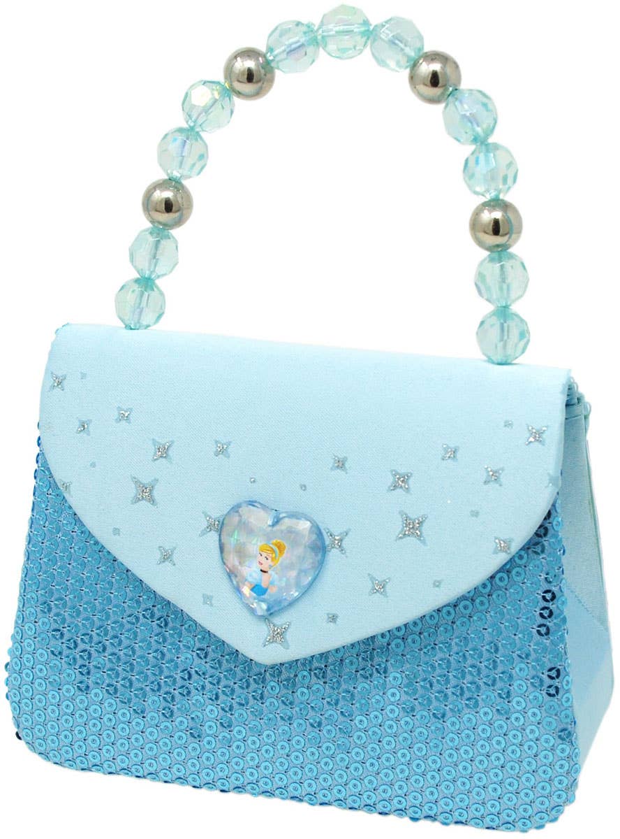 Image of Cinderella Blue Sequin Girls Deluxe Costume Bag - Front Image