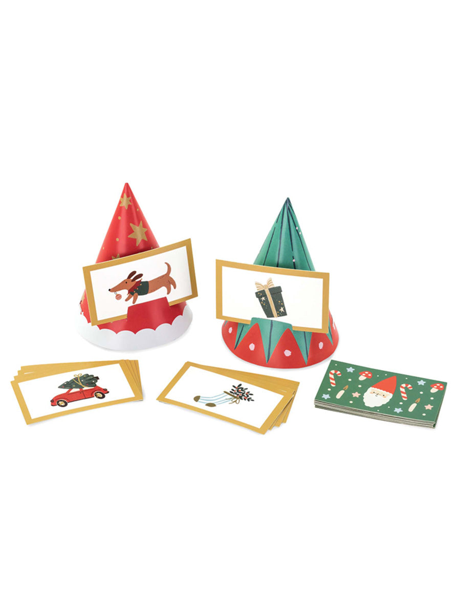 Classic Christmas Santa Hat Guessing Card Game – Main Image