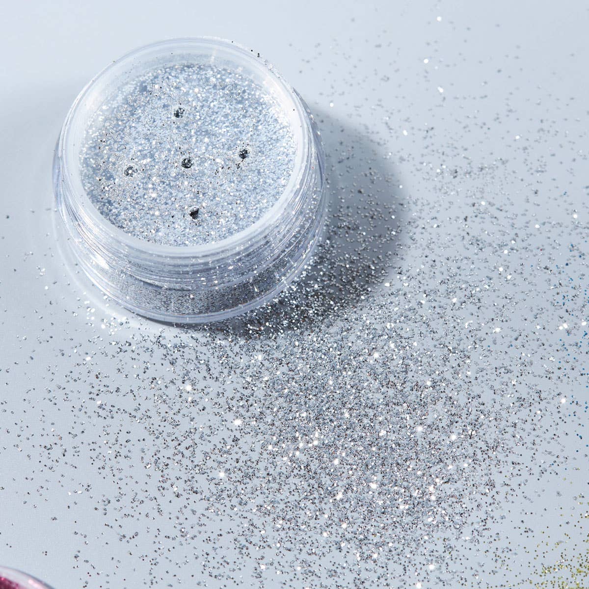 Image of Moon Glitter Loose Glitter Shaker - Silver Swatch
