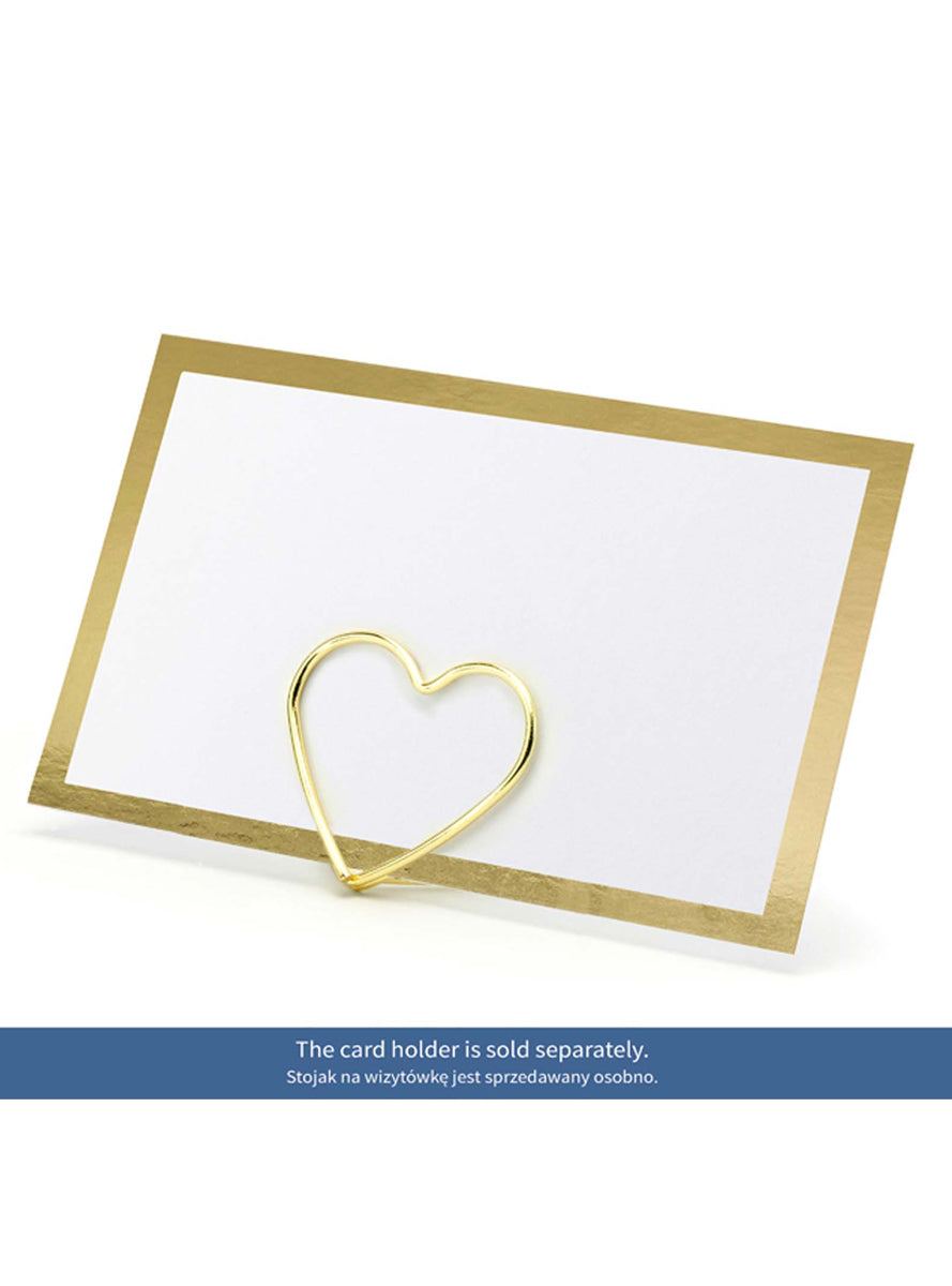 Classic Gold Edge 10 Pack Place Cards