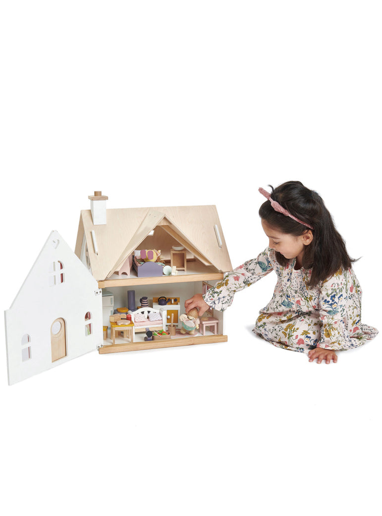 Cottontail Cottage Childrens Wooden Doll House - Lifestyle Image 2
