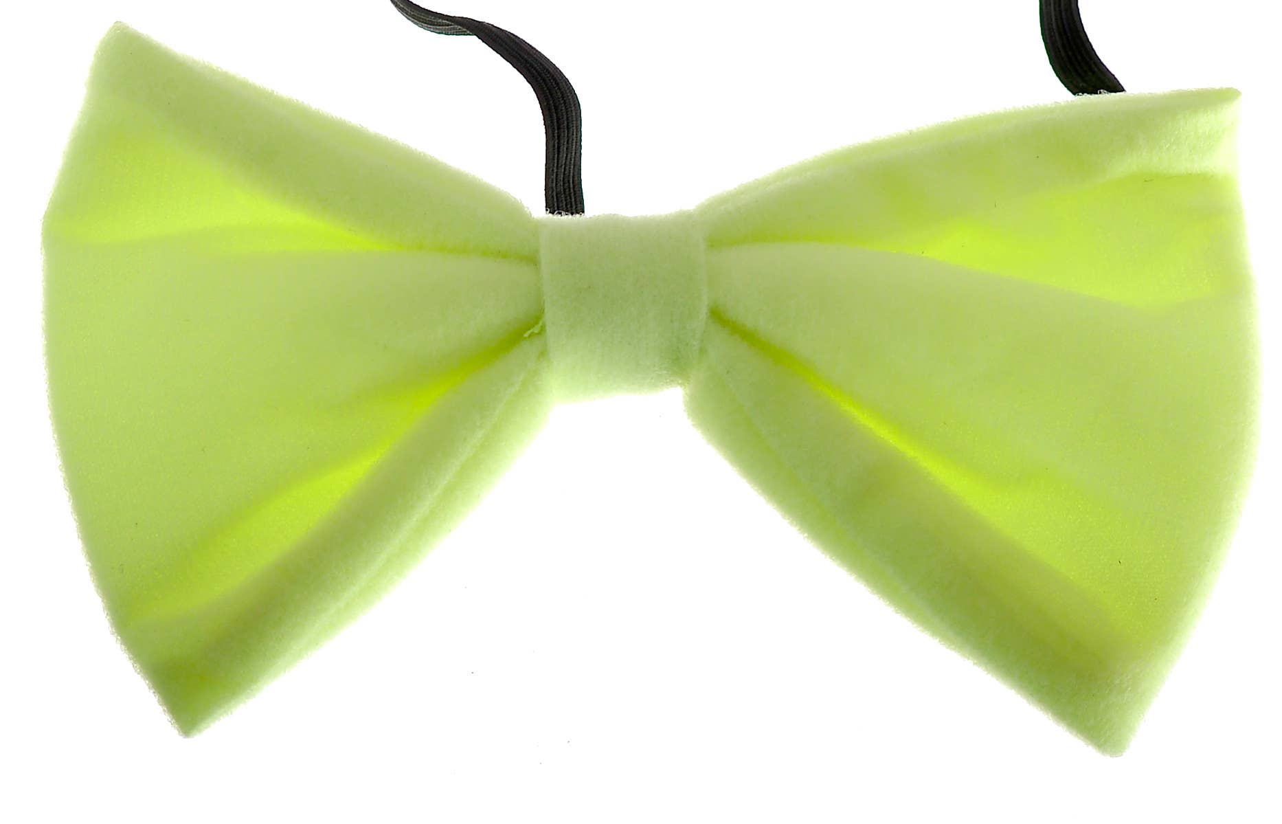 Plush Bow Tie Costume Accessory - Glow in the Dark - close image