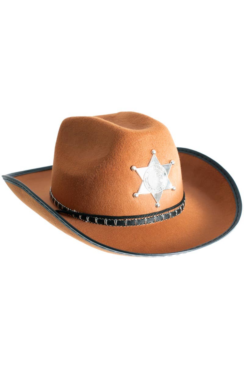 Image of Deputy Sheriff Adults Tan Cowboy Hat - Main Photo