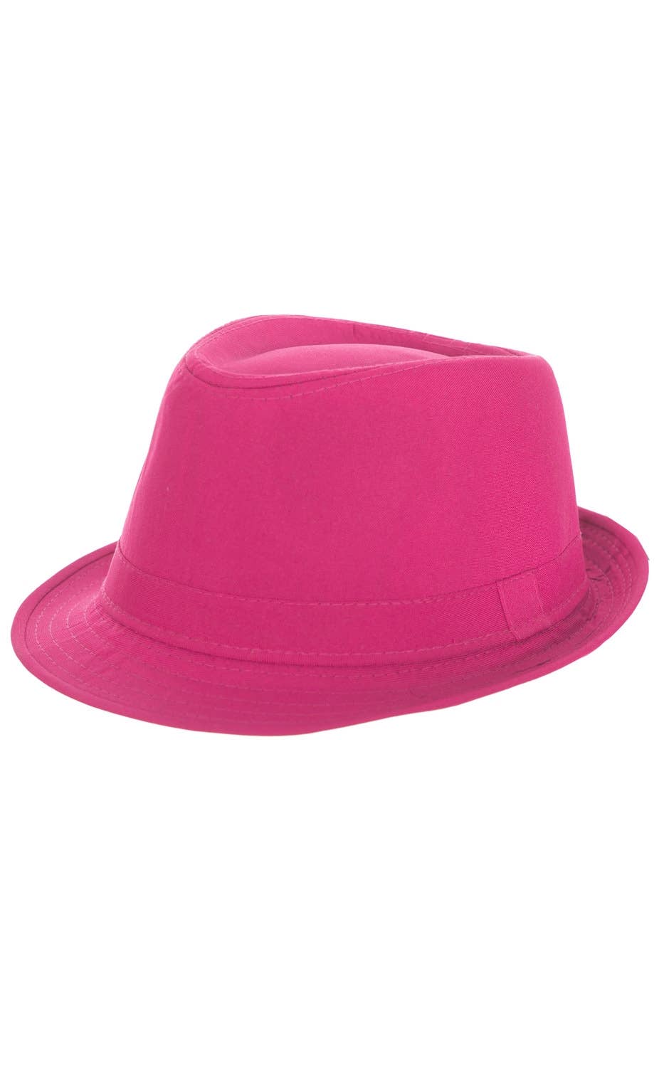 Bright Pink 1920's Gangster Costume Fedora Fancy Dress Costume