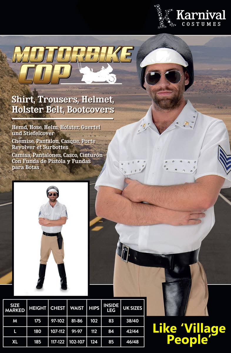Village People Cop Men's Fancy Dress Costume Alternative Image