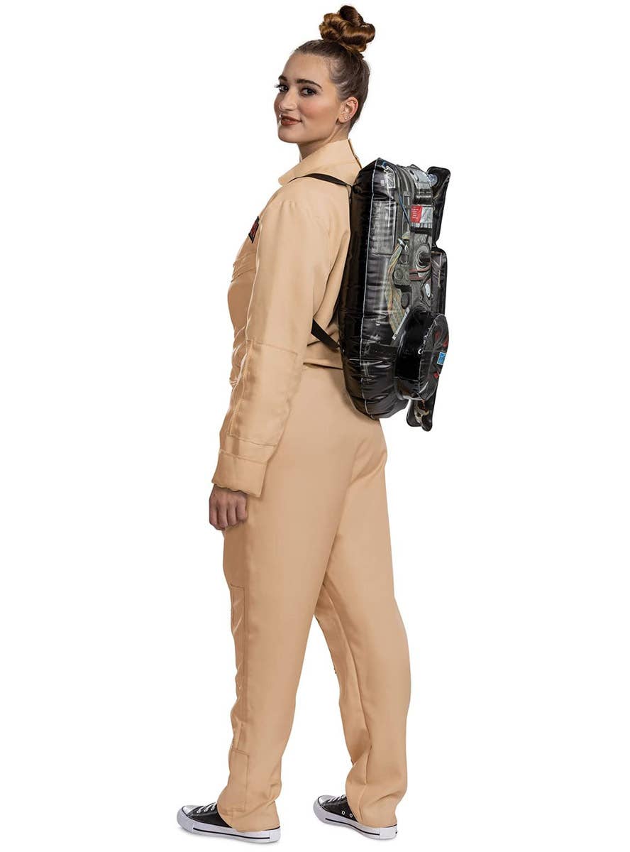 Image of Licensed 80s Ghostbuster Women's Deluxe Jumpsuit Costume - Main Image