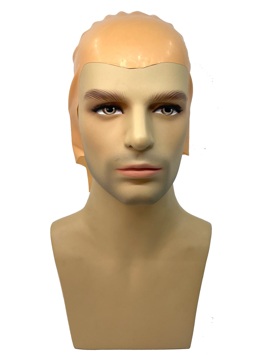 Deluxe Beige Skin Colour Latex Bald Cap - Front Image