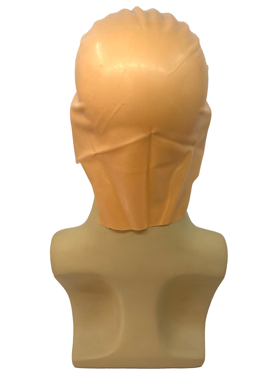 Deluxe Beige Skin Colour Latex Bald Cap - Back Image