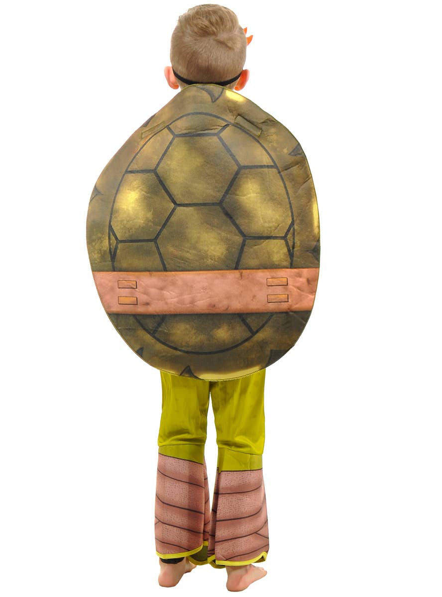 Image of Karate Turtle Boys Orange Mask Dress Up Costume - Back Image