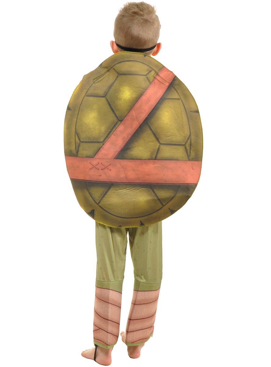 Image of Karate Turtle Boys Purple Mask Fancy Dress Costume - Back Image