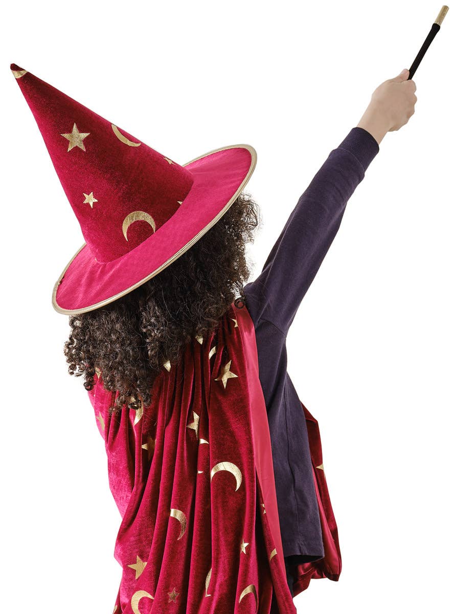 Image of Deluxe Black and Gold Kids Magician Wand - Alternate Image