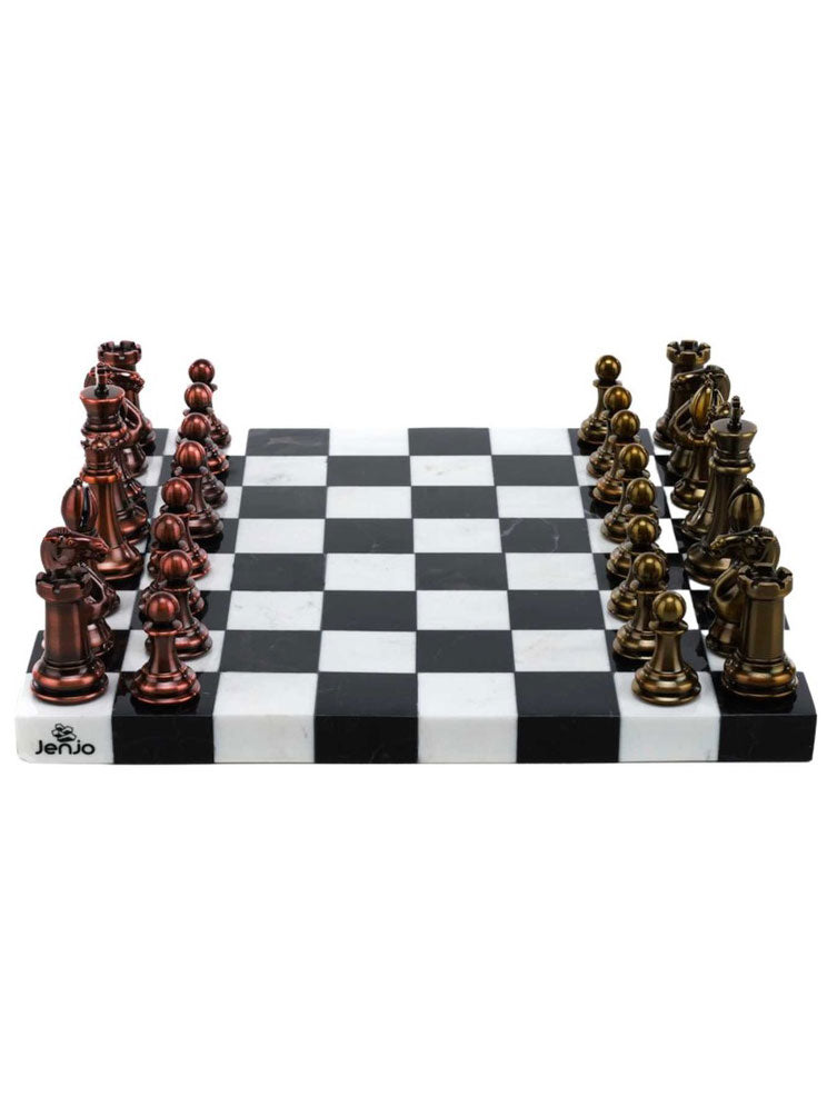 Deluxe Quality Marble Chess Board with Resin Pieces