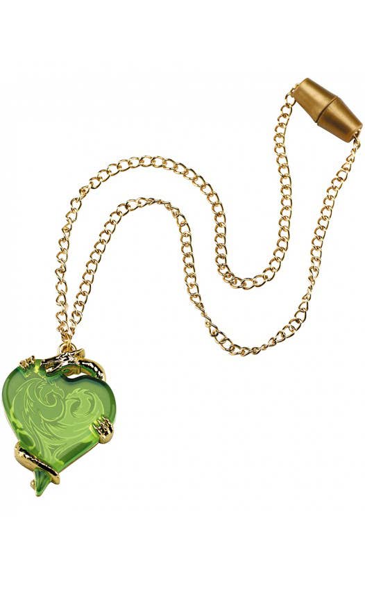 Mal Descendants Disney Necklace Green Pendant Girl's Costume Accessory Main Image