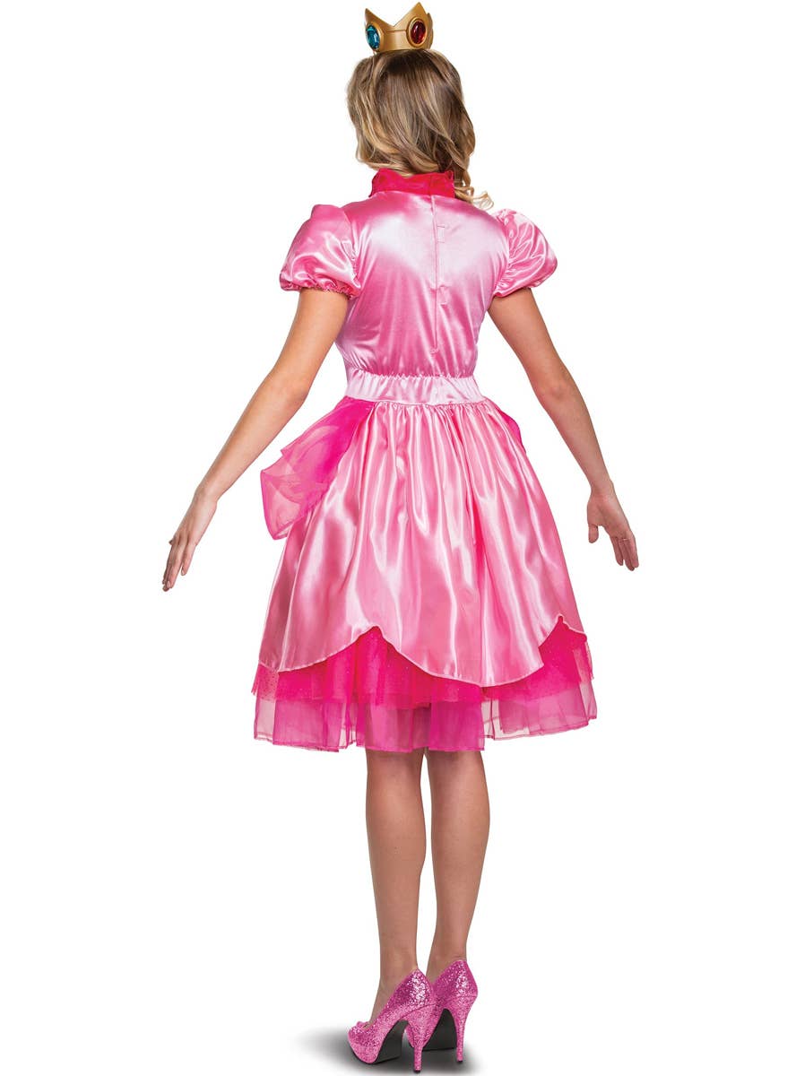 Women's Princess Peach Costume - Back Image