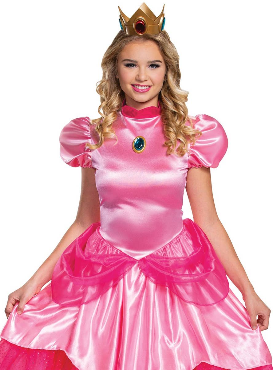 Women's Princess Peach Costume - Close Front Image