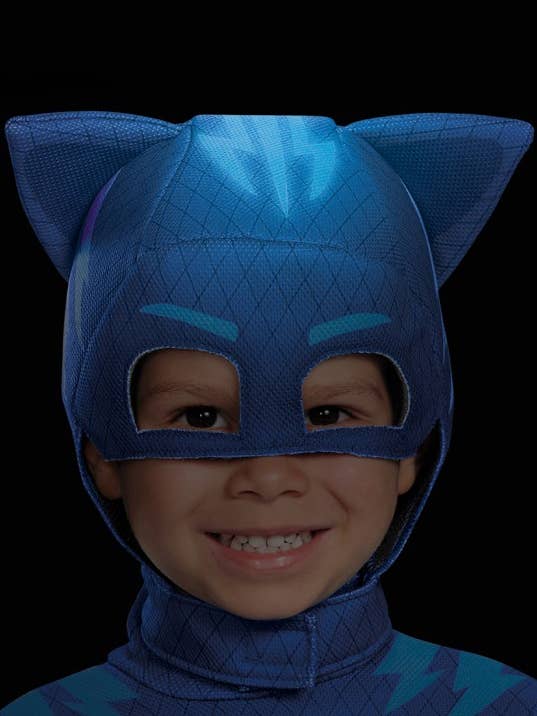 PJ Masks Boys Blue Glow in the Dark Catboy Costume Mask Alt Image