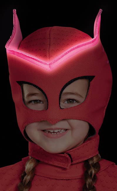 Red Glow in the Dark Owlette PJ Masks Mask Light Up Image