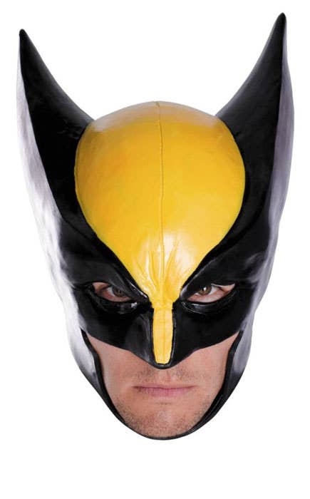 Black and Yellow Deluxe Vinyl Wolverine Costume Mask