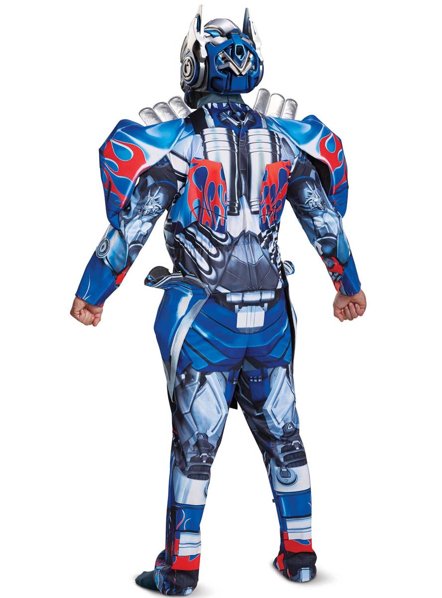 Men's Deluxe Optimus Prime Costume - Back Image