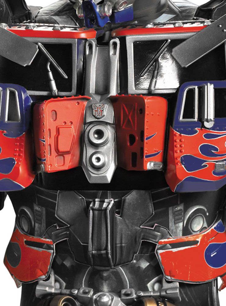 Collector's Edition Men's Optimus Prime Costume - Close Chest Image