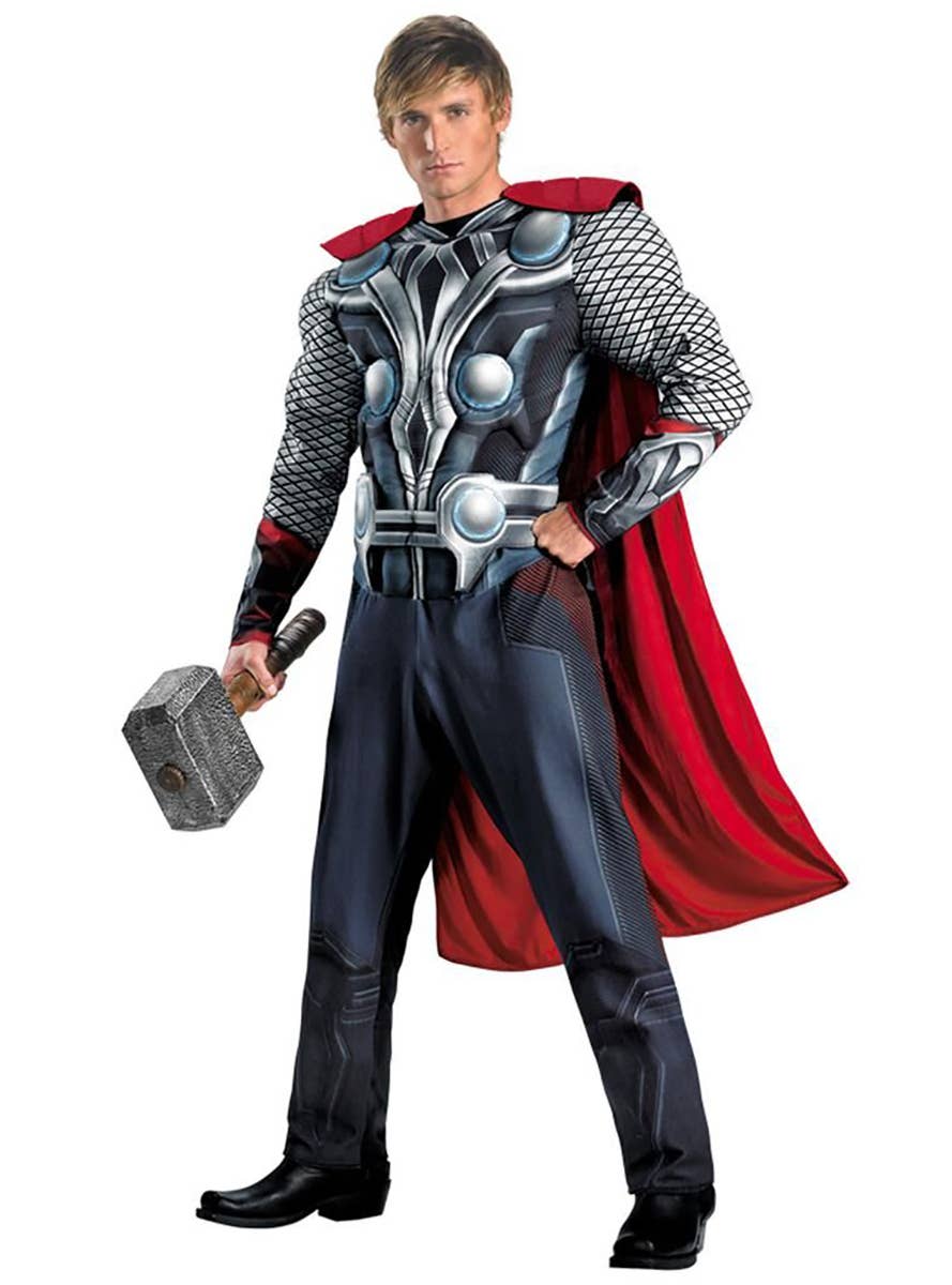 Avengers Thor Superhero Mens Fancy Dress Costume