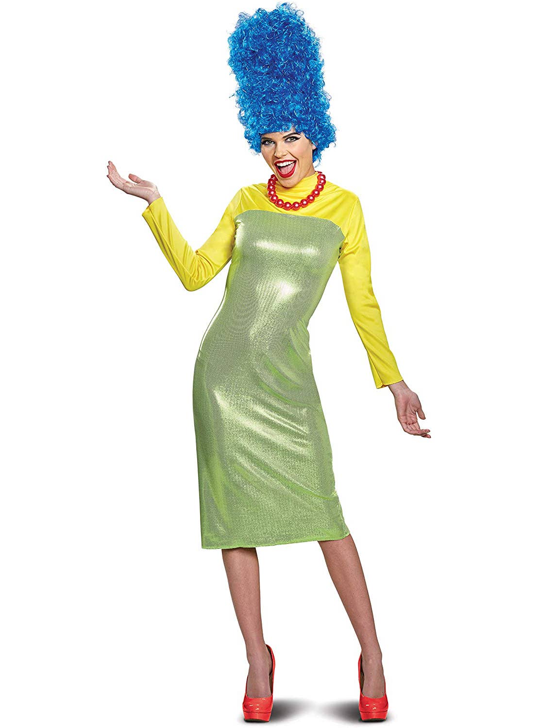 Marge Simpson Deluxe Plus Size Costume for Women - Front Image