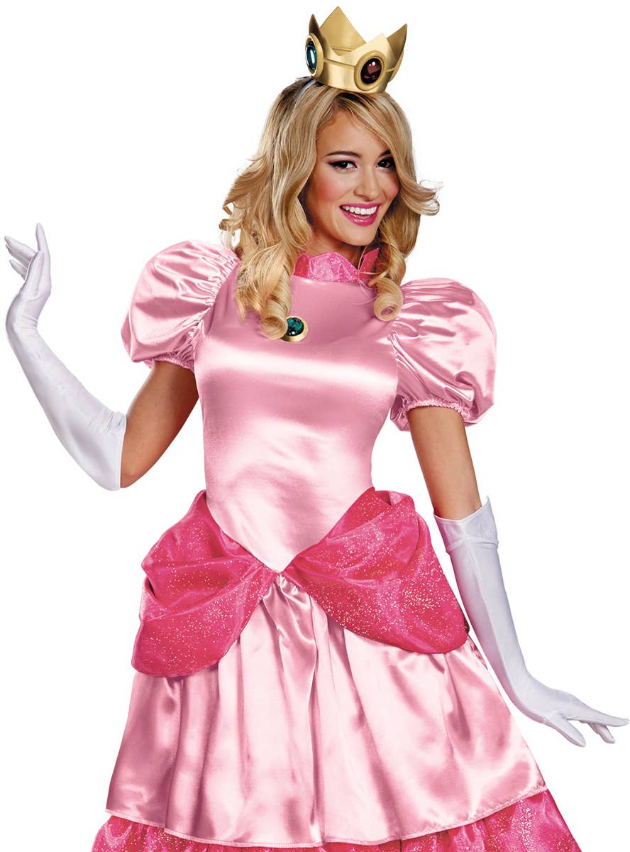 Princess Peach Costume for Women - Close Up Image