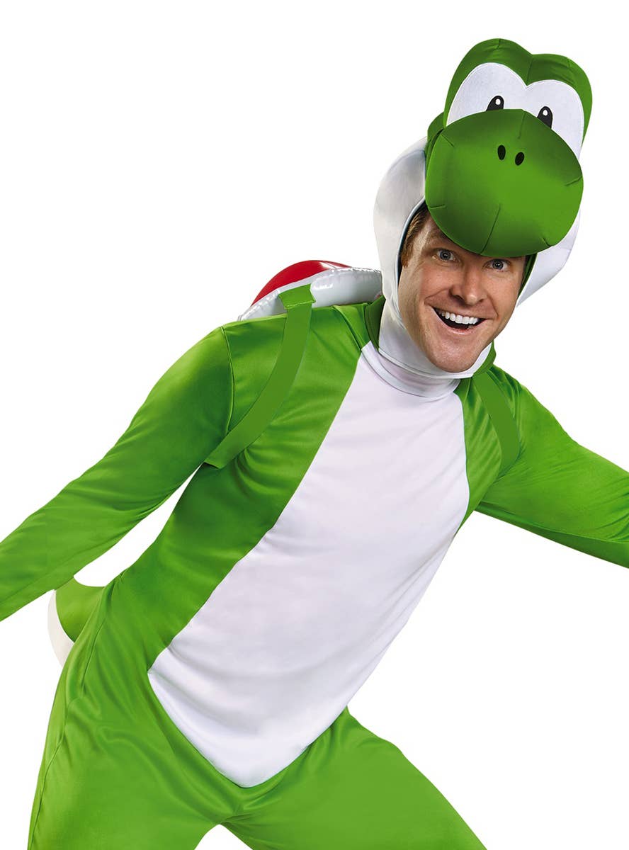 Yoshi Men's Super Mario Costume - Close Front Image