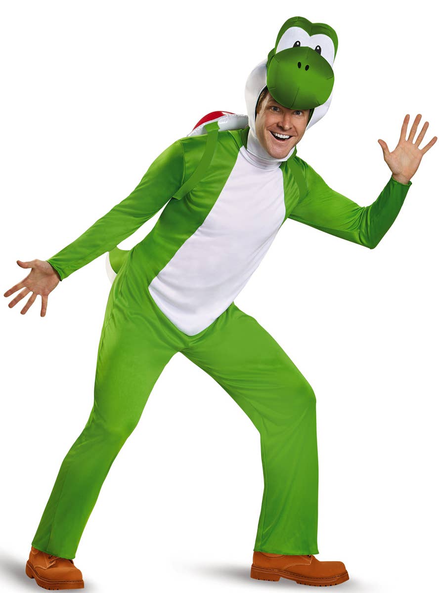 Yoshi Men's Super Mario Costume - Front Image