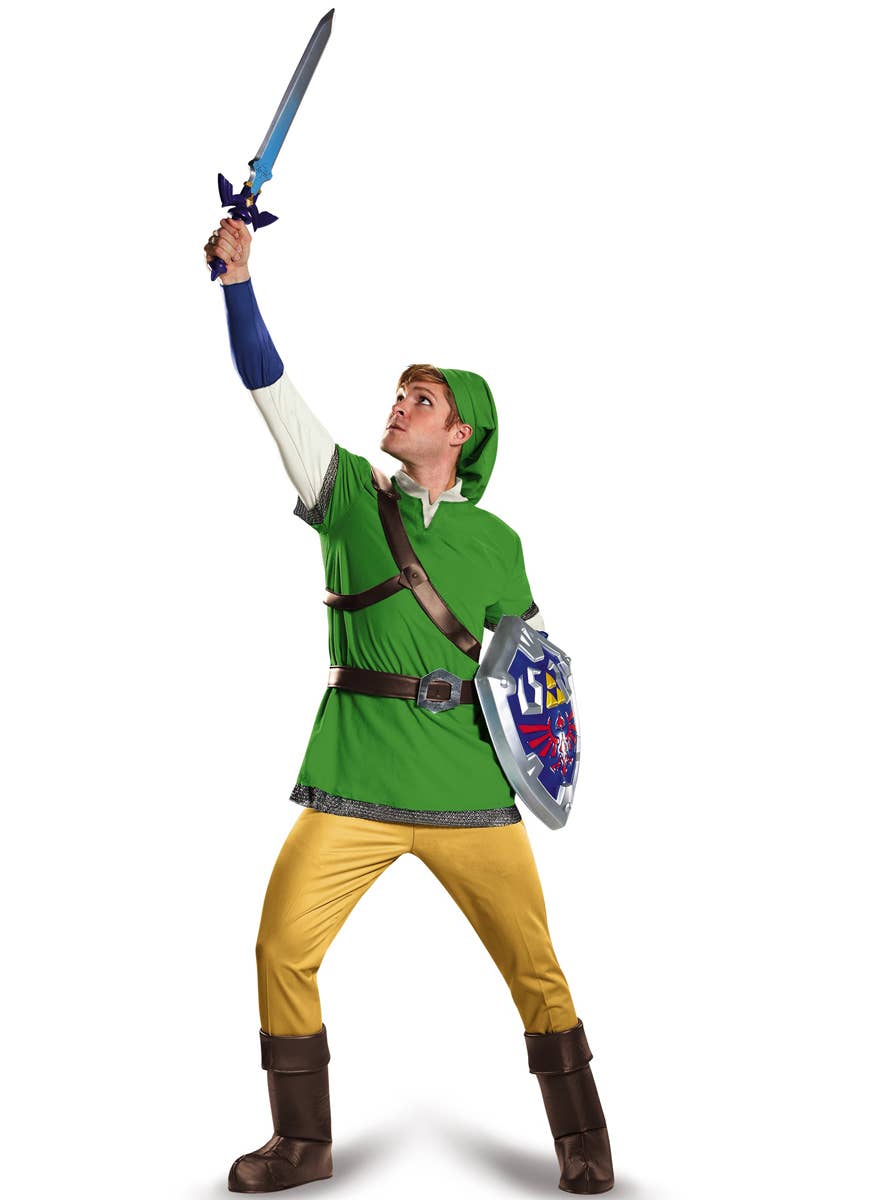 Men's Link Legend Of Zelda Costume - Alternate Front Image