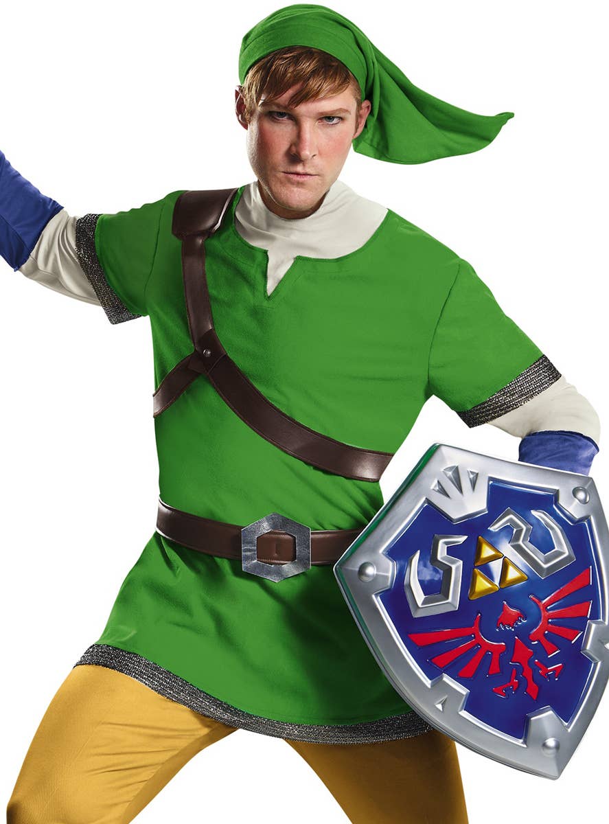 Men's Link Legend Of Zelda Costume - Close Front Image