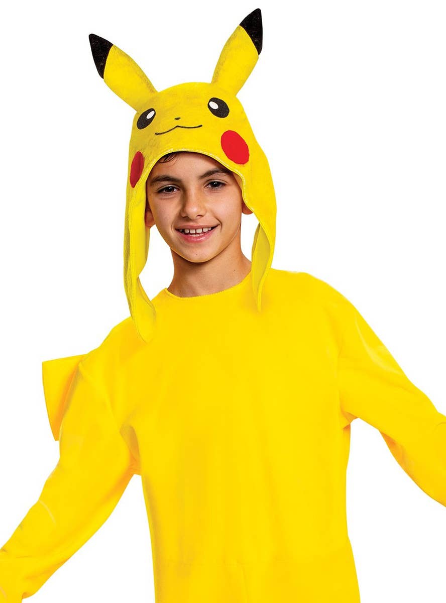 Pokemon Boys Deluxe Pikachu Fancy Dress Costume - Close Front Image