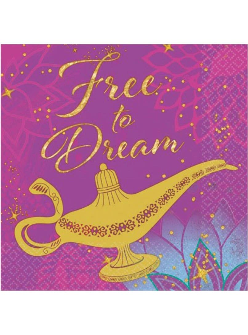 Image of Disney Aladdin 16 Pack Beverage Napkins