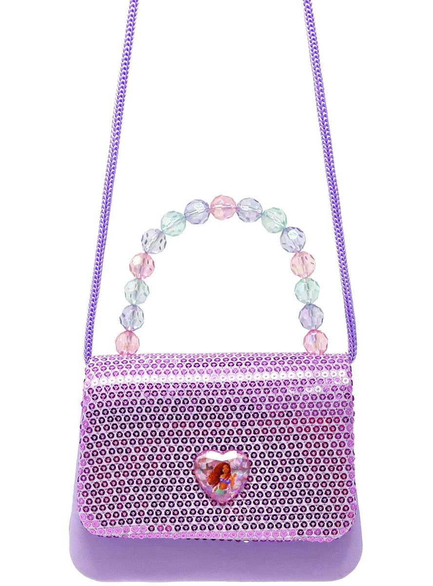 Image of Mermaid Ariel Purple Sequin Girls Deluxe Costume Bag - Alternate Image 1