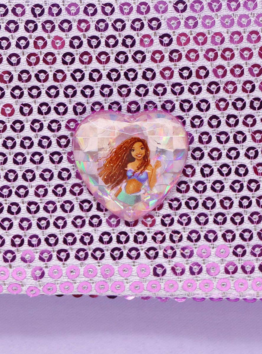 Image of Mermaid Ariel Purple Sequin Girls Deluxe Costume Bag - Alternate Image 3