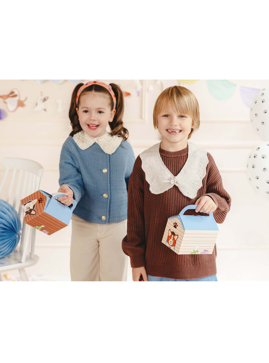 Dog Party 6 Pack 16cm Cake Boxes - Lifestyle Image 2