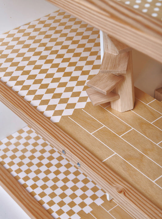 Dovetail Doll House Childrens Wooden Toy Set - Close Image