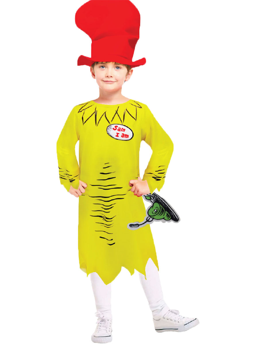 Image of Green Eggs And Ham Sam I Am Kids Dr Seuss Costume