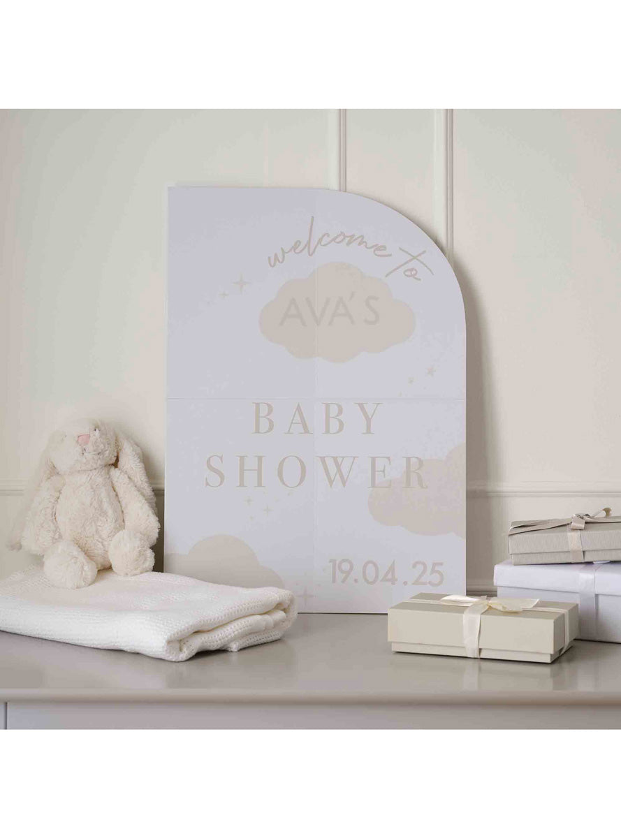 Dream Baby Shower 42cm Customisable Welcome Sign – Lifestyle Image