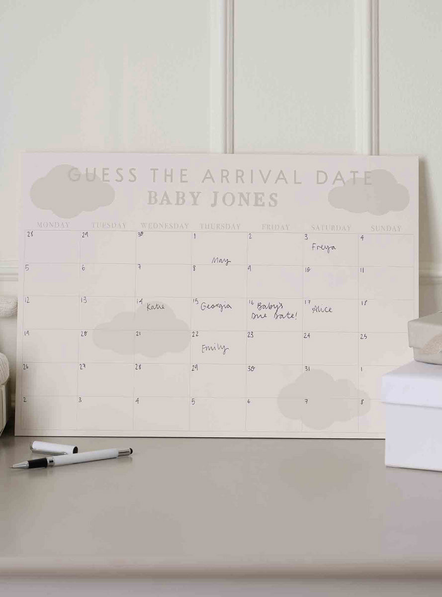 Dream Baby Shower Customisable Arrival Date Game – Lifestyle Image