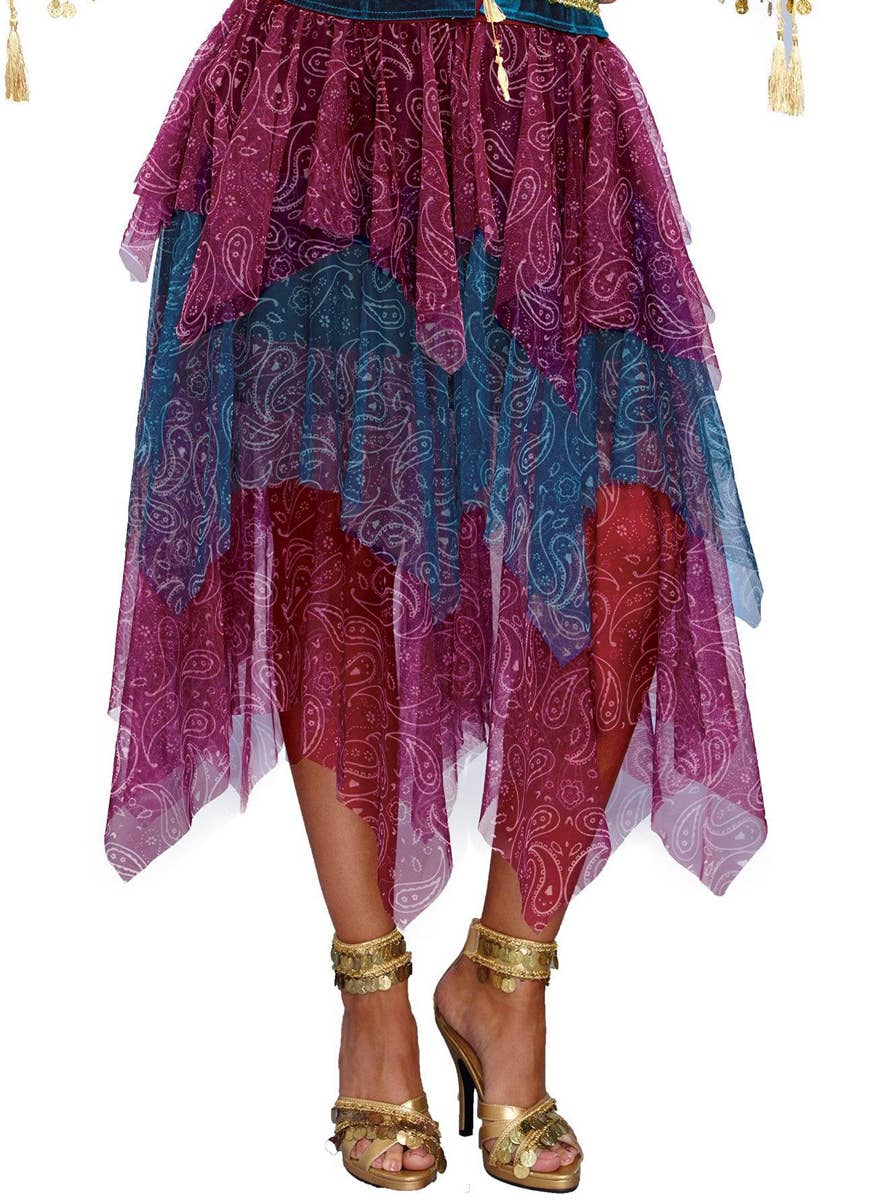 Deluxe Travelling Gypsy Women's Fortune Teller Costume - Close Up Image 2