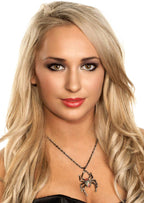 Red And Black Spider Halloween Costume Necklace Accessory Main Image