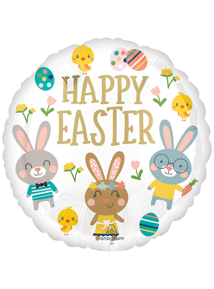 Image of Easter Bunny 45cm Self Sealing Foil Balloon