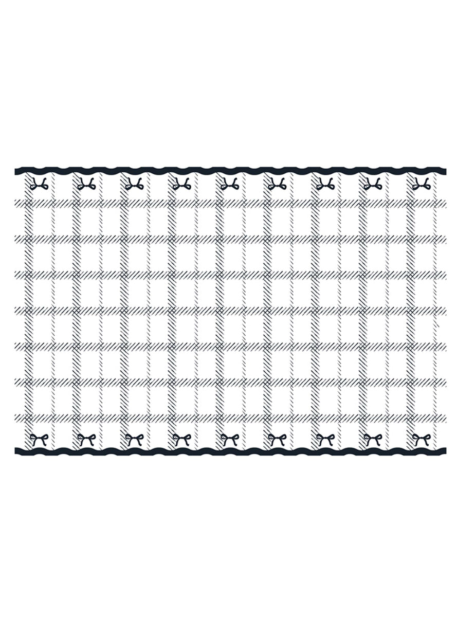 Elegant Milestone 120cm Black and White Paper Table Cover - Main Image