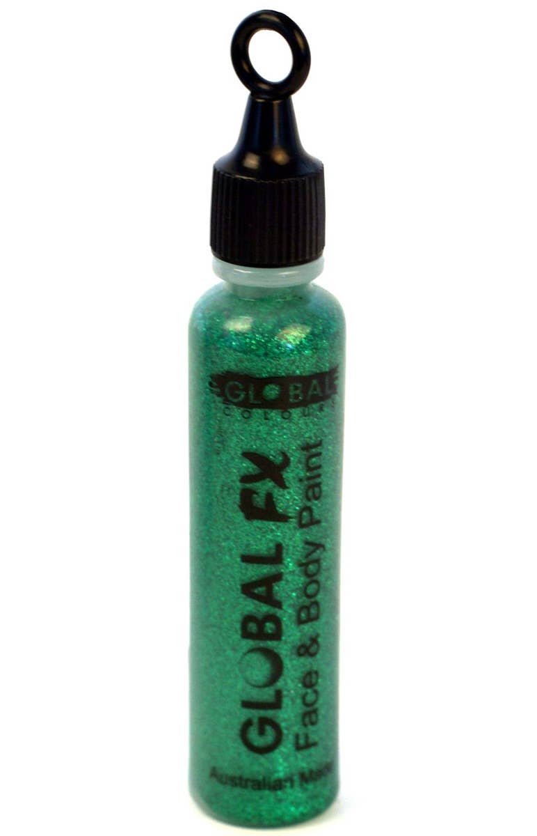 Emerald Green Glitter Tube with Applicator Face and Body Makeup - Main Image