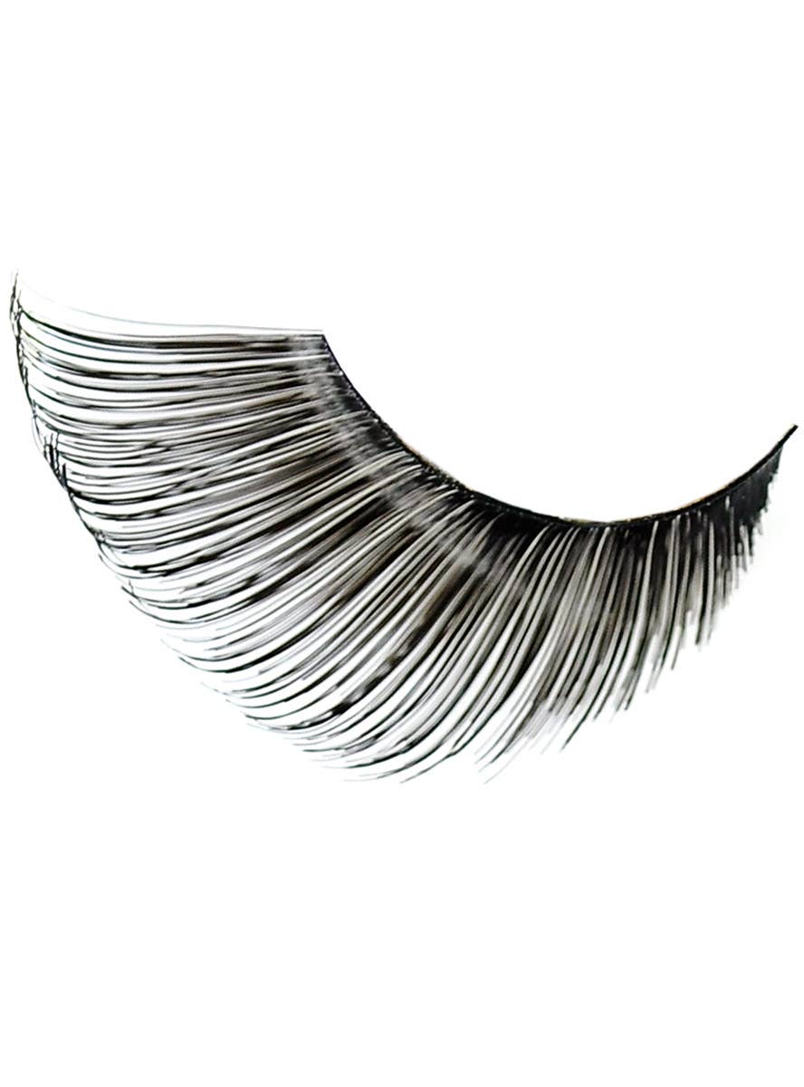 Image of Extra Long Black Flutter Wing False Eyelashes - Close Image